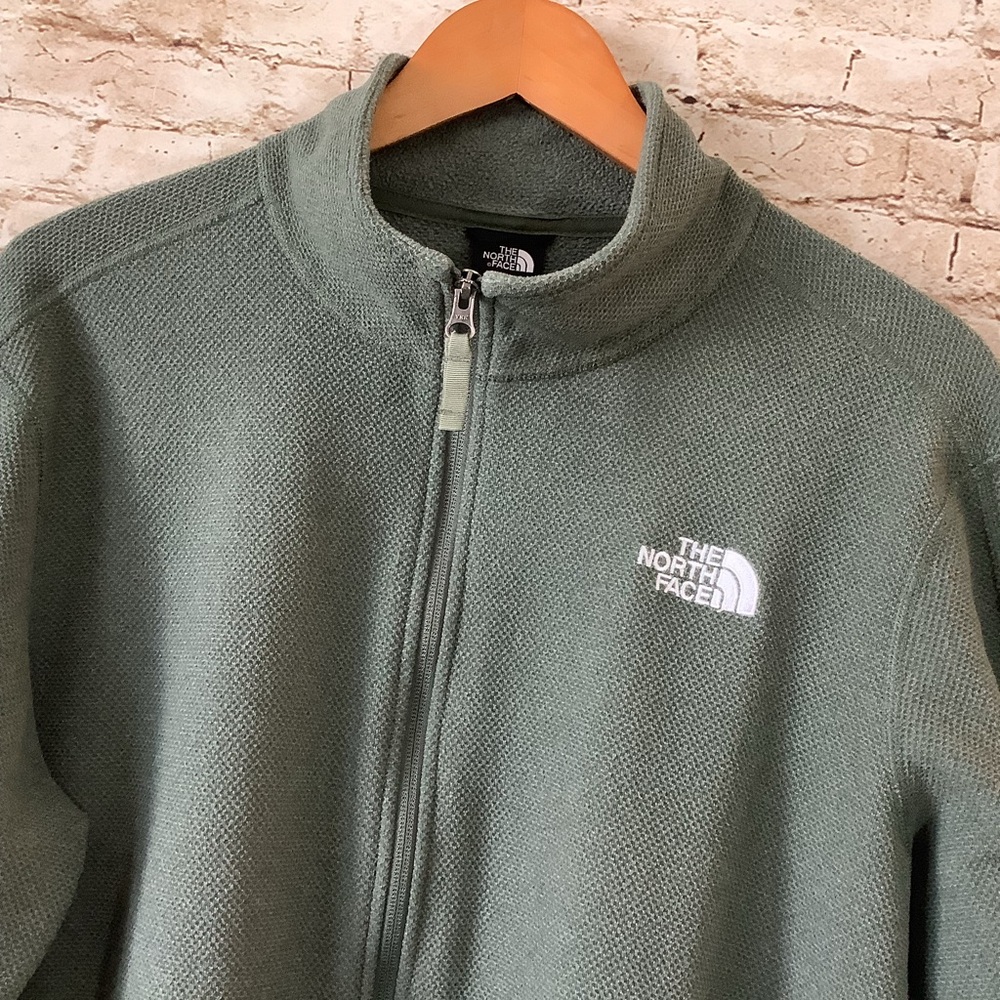 Men’s The North Face Olive Textured Full Zip-Up Jacket XL